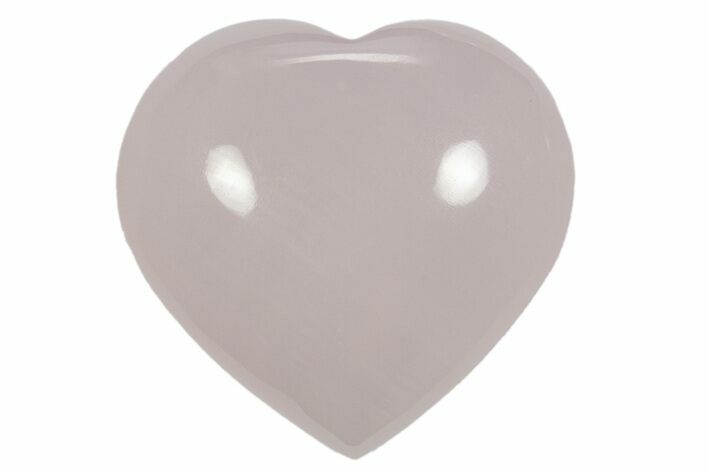 1.6" Polished Manganoan Calcite Hearts - Fluorescent! - Photo 1